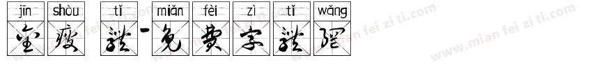 金瘦 体字体转换